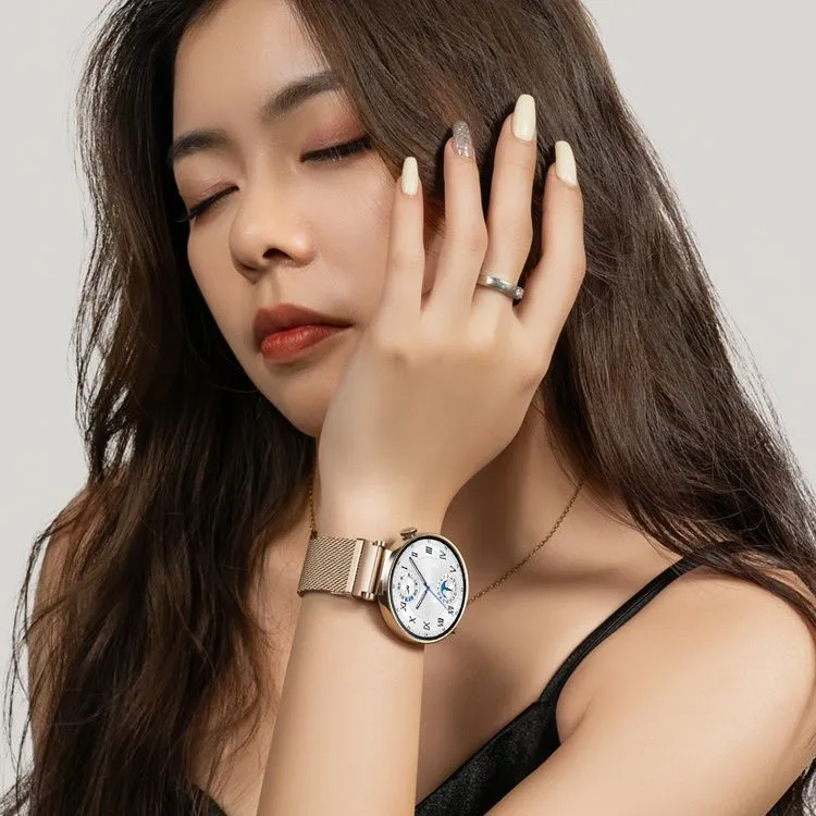 PULAISI Huawei Compatibility Watch Band 220mm Stainless Steel Material-2