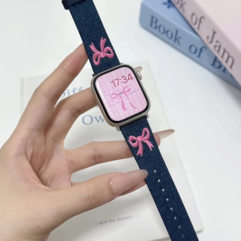 PULAISI Watch Band Apple Compatibility Leather Material-23