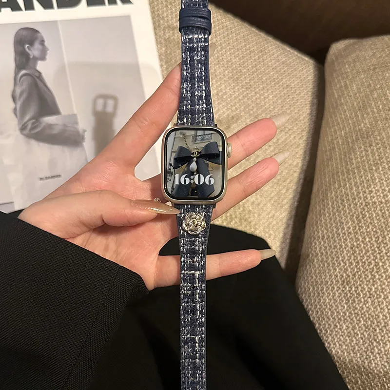 PULAISI Watch Band Apple Compatibility Woolen Material-18