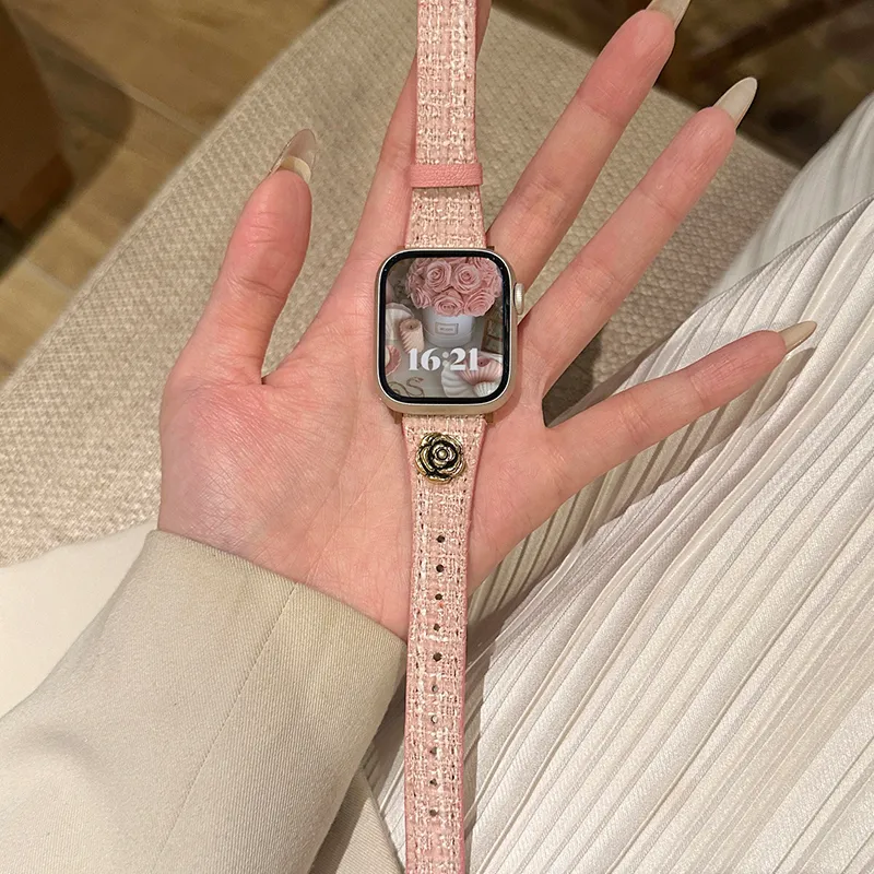PULAISI Watch Band Apple Compatibility Woolen Material-8