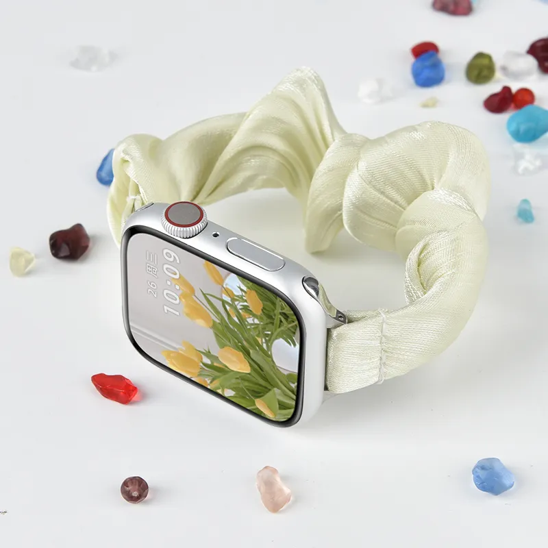PULAISI Compatibility Iwatch10/S8/applewatch9 Apple Compatibility Watch Band 220 Chiffon Ice Silk Material-9