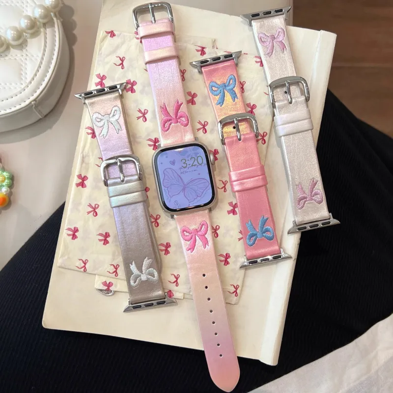 PULAISI Watch Band Apple Compatibility Leather Material-11