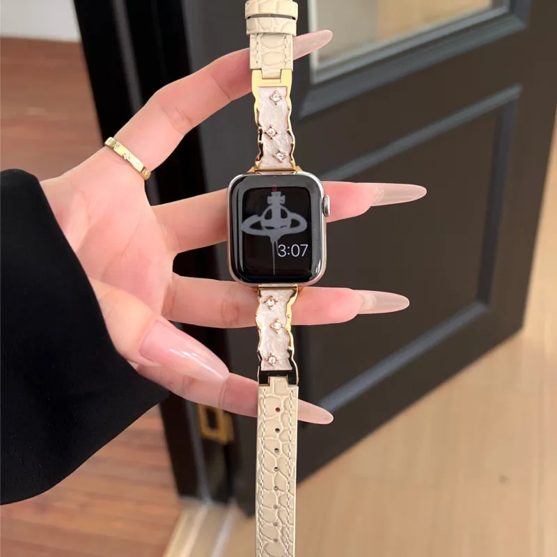 PULAISI Apple Compatibility Watch Band Genuine Leather Material-1
