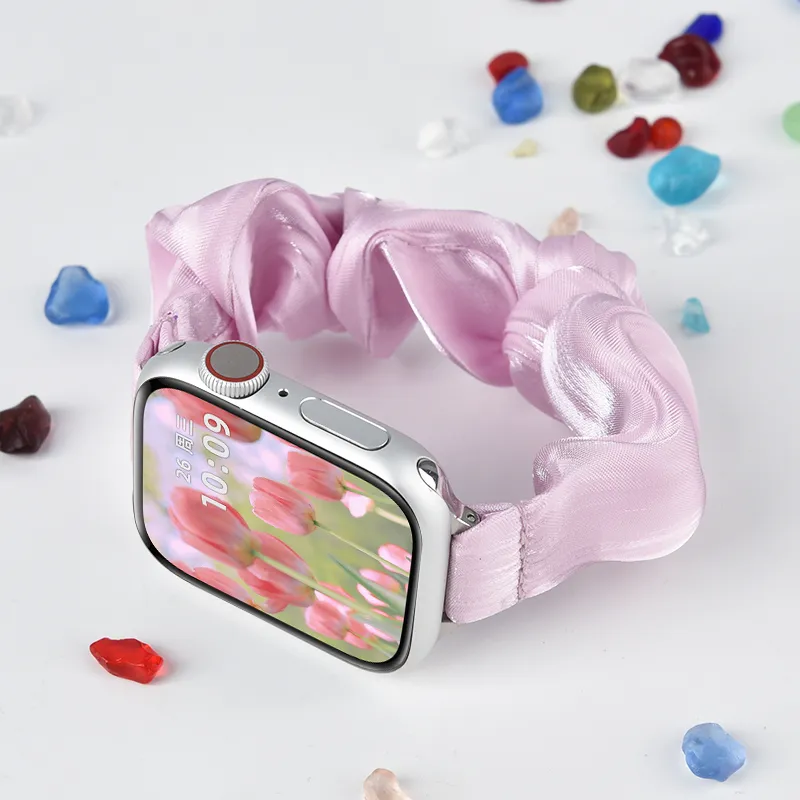 PULAISI Compatibility Iwatch10/S8/applewatch9 Apple Compatibility Watch Band 220 Chiffon Ice Silk Material-7