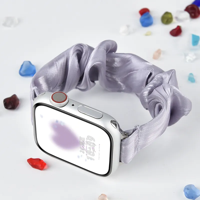 PULAISI Compatibility Iwatch10/S8/applewatch9 Apple Compatibility Watch Band 220 Chiffon Ice Silk Material-13
