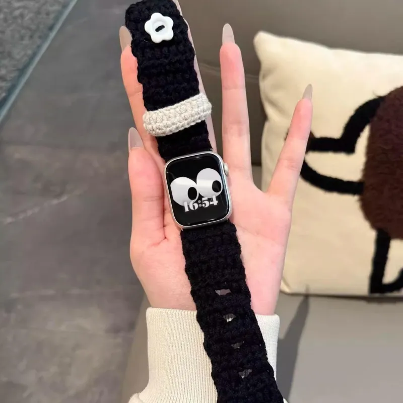 PULAISI Watch Band Apple Compatibility 38/40/41/42/44/45/46/49mm Fabric Material-4