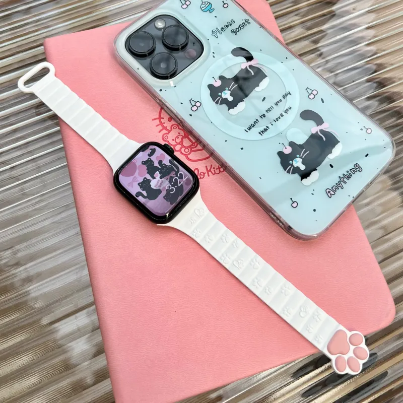 PULAISI Apple Compatibility Watch Band 298mm Silicone Material-4