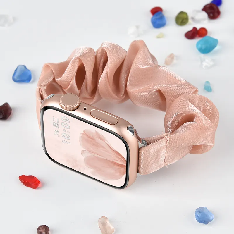 PULAISI Compatibility Iwatch10/S8/applewatch9 Apple Compatibility Watch Band 220 Chiffon Ice Silk Material-19