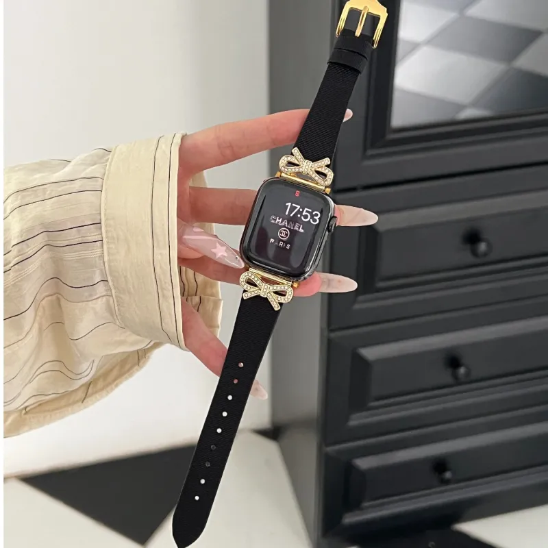 PULAISI Watch Bands Apple Compatibility 190mm Spun Silk Material-1
