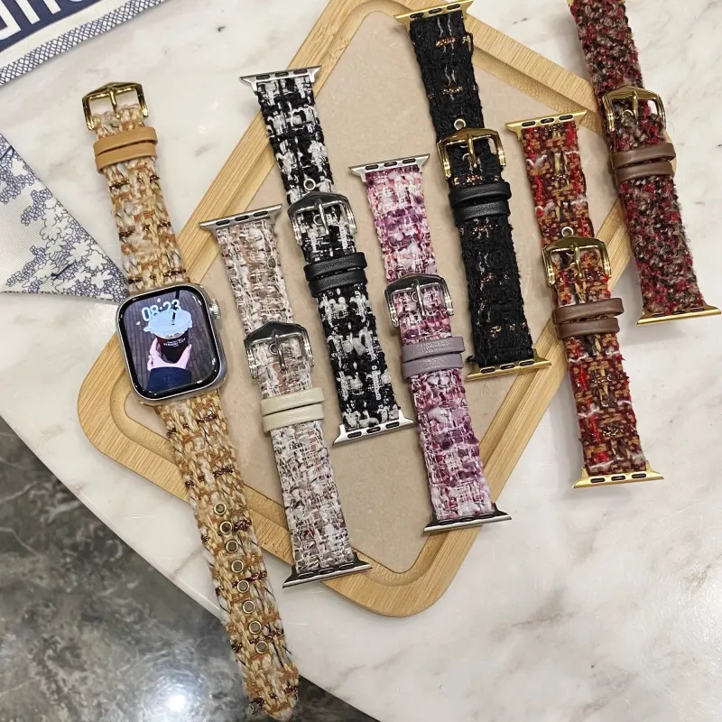 PULAISI Watch Band Apple Compatibility Leather-5