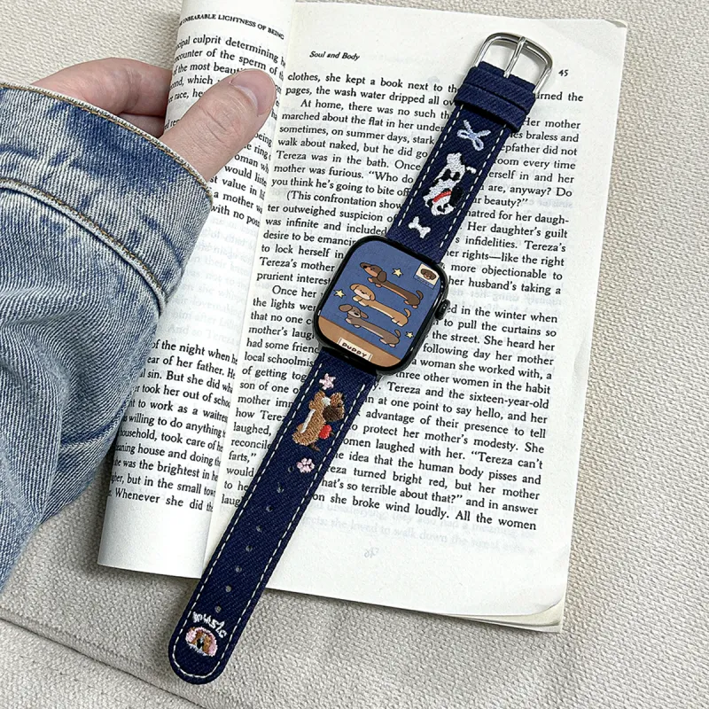 PULAISI Watch Band All Compatibility Canvas Material-6
