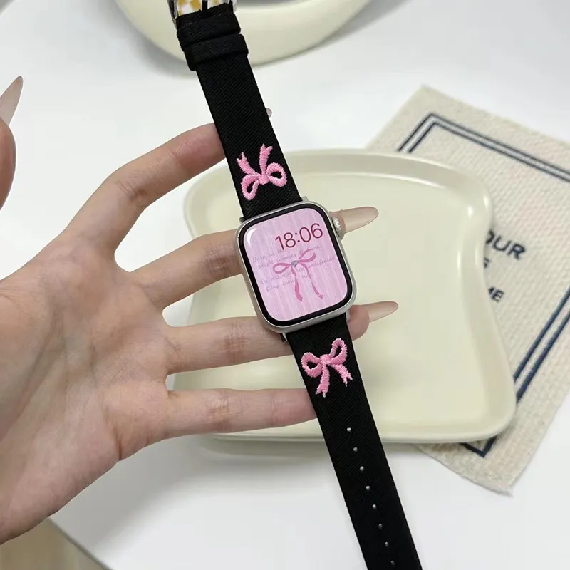 PULAISI Watch Band Apple Compatibility Leather Material-25