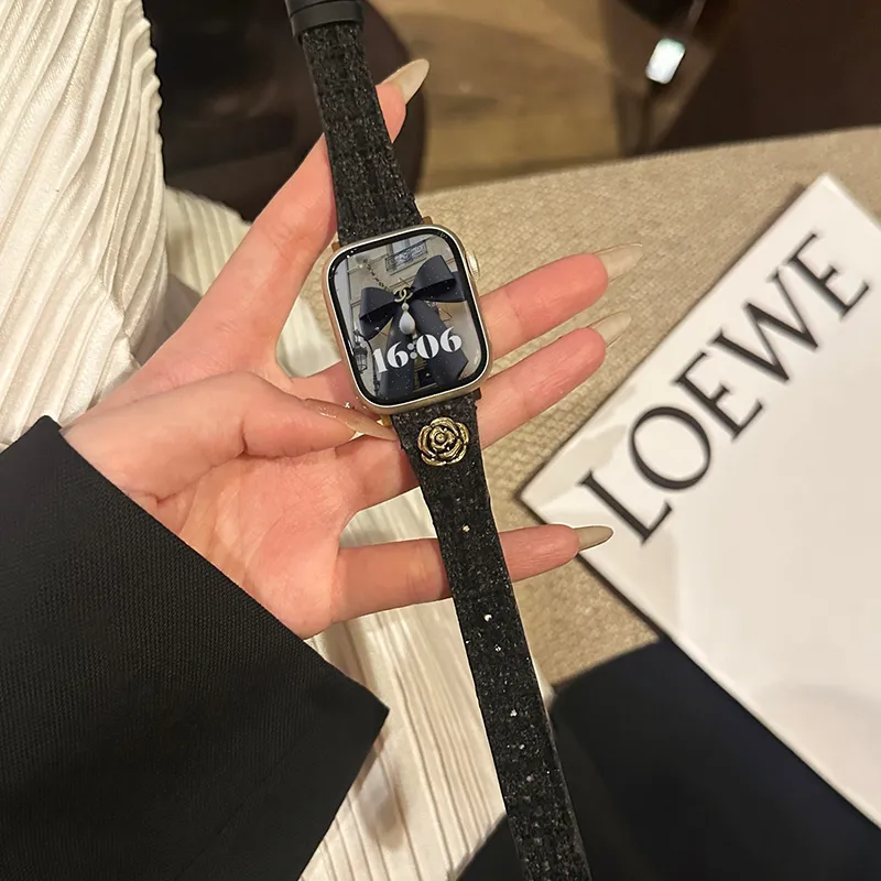 PULAISI Watch Band Apple Compatibility Woolen Material-5