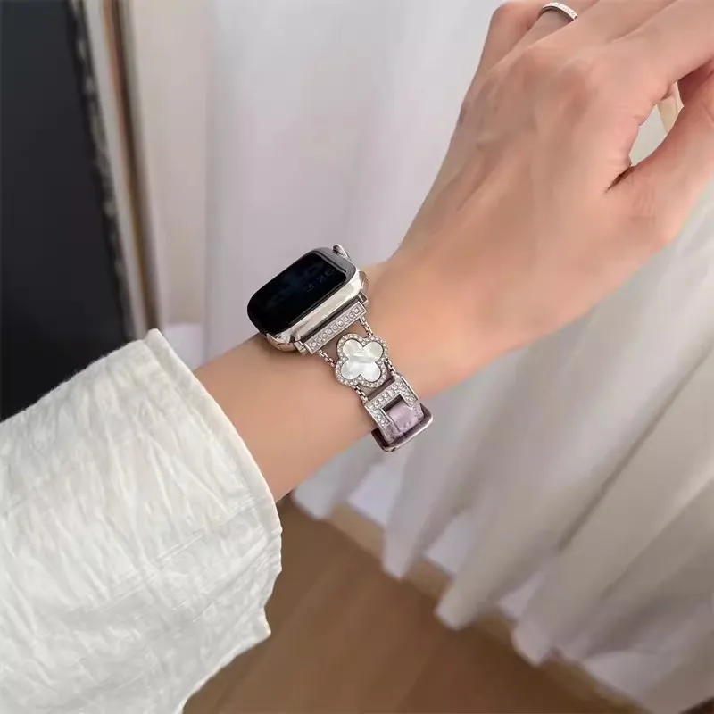 PULAISI Apple Compatibility Watch Band 220mm Genuine Leather Material-12