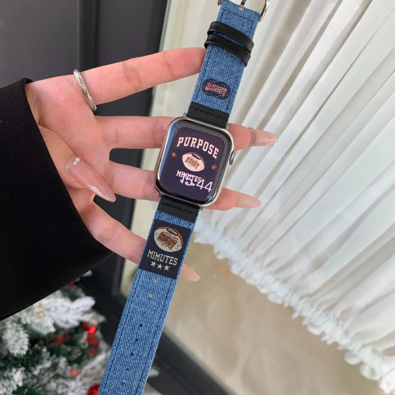 PULAISI Watch Band Apple Compatibility Genuine Leather Material-16