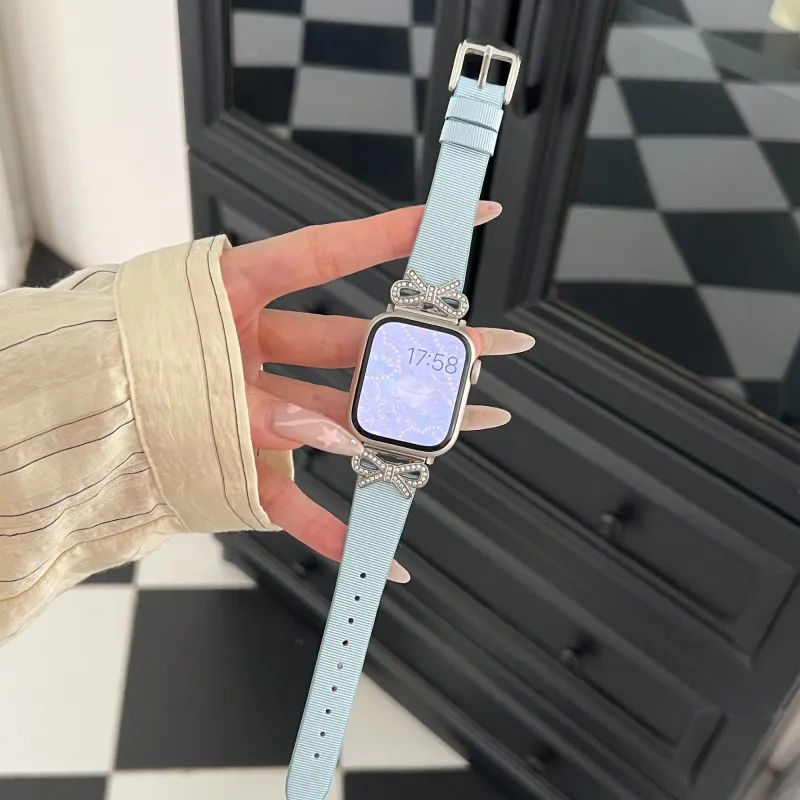 PULAISI Watch Bands Apple Compatibility 190mm Spun Silk Material-3