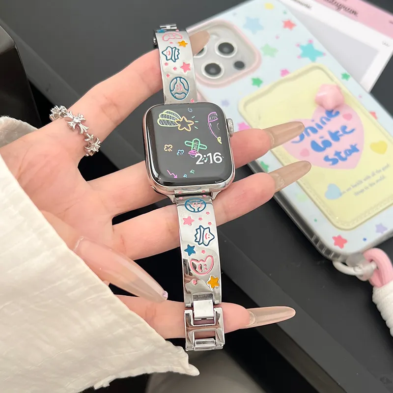 PULAISI Apple Compatibility Watch Band 150mm Metal-1