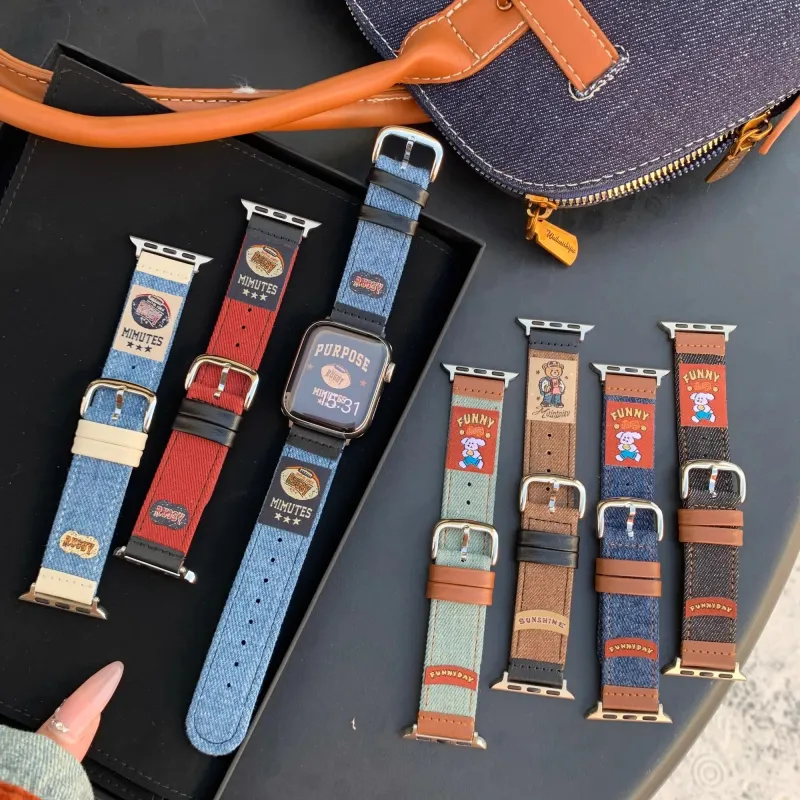 PULAISI Watch Band Apple Compatibility Genuine Leather Material-11