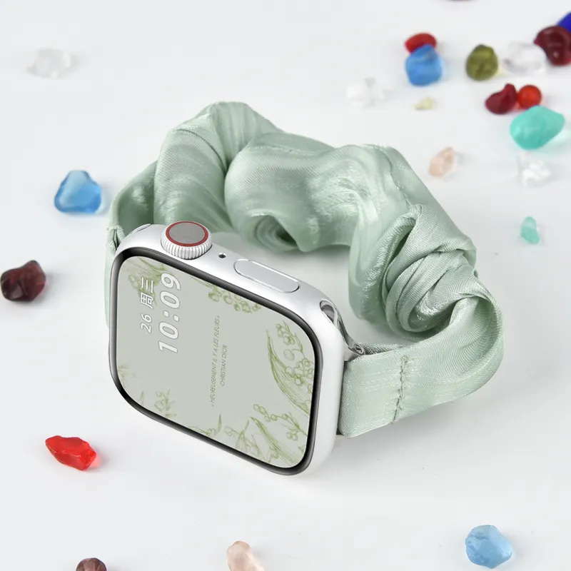 PULAISI Compatibility Iwatch10/S8/applewatch9 Apple Compatibility Watch Band 220 Chiffon Ice Silk Material-17