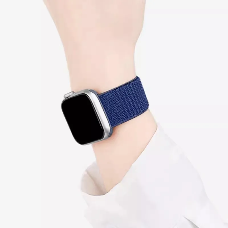 PULAISI Compatibility AppleWatch Ultra1/2/iwatch10/9/8/7/6/SE Apple Compatibility Watch Band Woven Loop Nylon Material-3