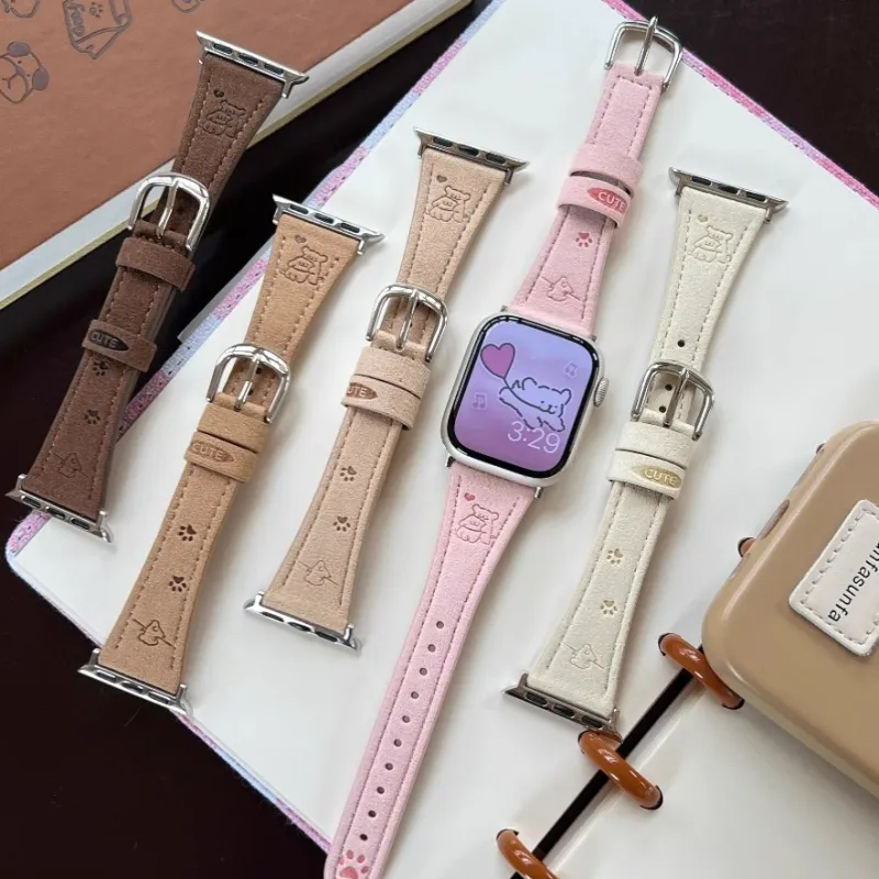 PULAISI Apple Compatibility Watch Band Plush Material-29