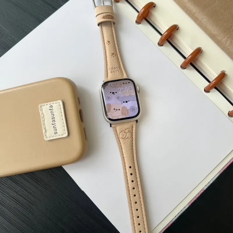 PULAISI Apple Compatibility Watch Band Plush Material-4