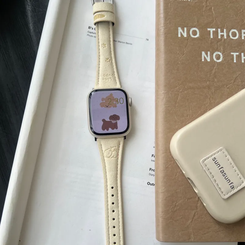PULAISI Apple Compatibility Watch Band Plush Material-7