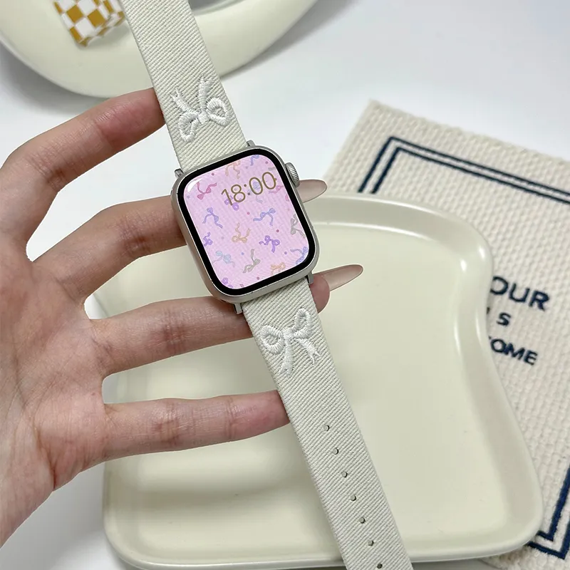 PULAISI Watch Band Apple Compatibility Leather Material-17
