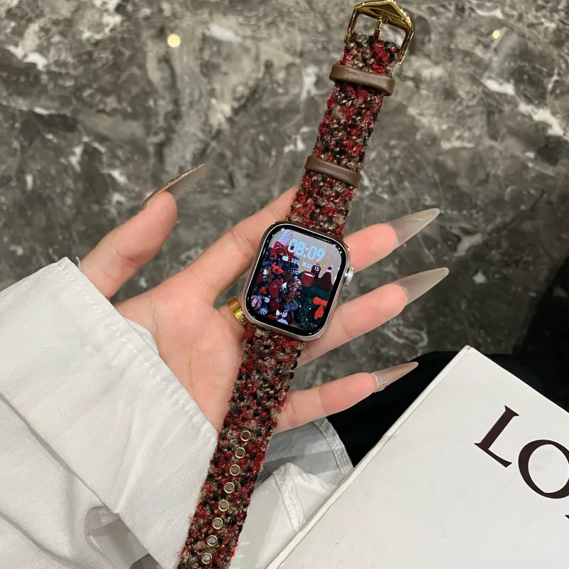 PULAISI Watch Band Apple Compatibility Leather-13