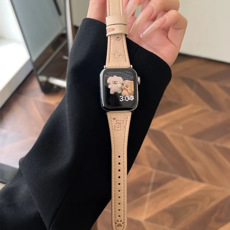 PULAISI Apple Compatibility Watch Band Plush Material-22
