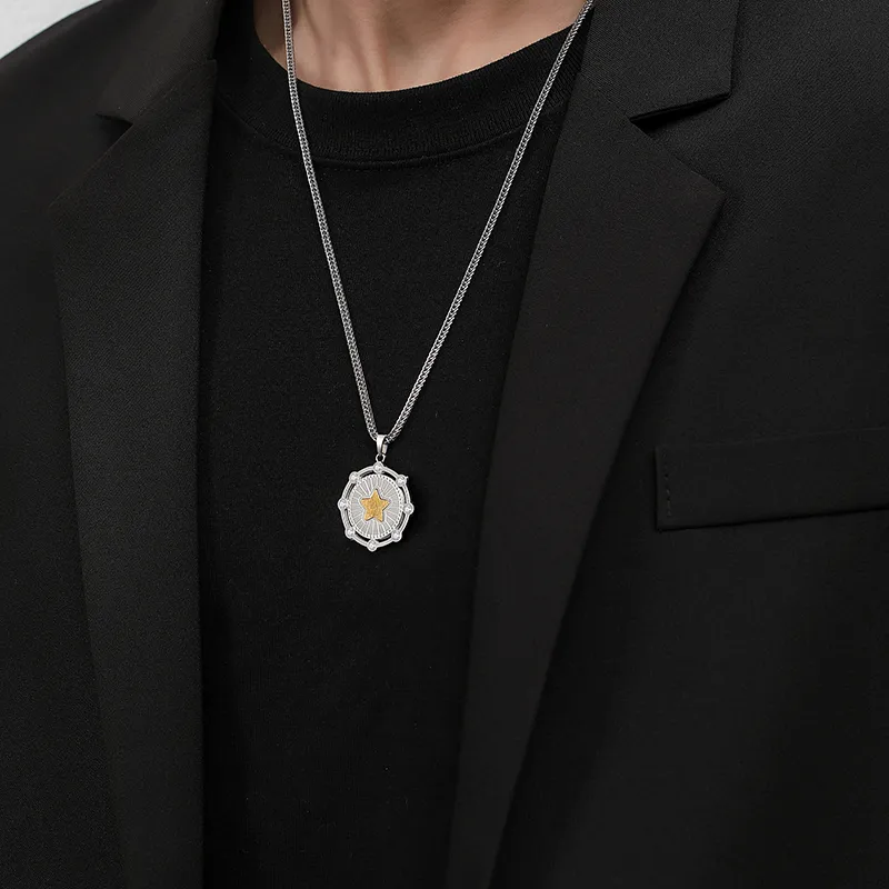 XIAOHANGJIA·TAIKONGZAOWU Meteorite Necklaces Unisex-1