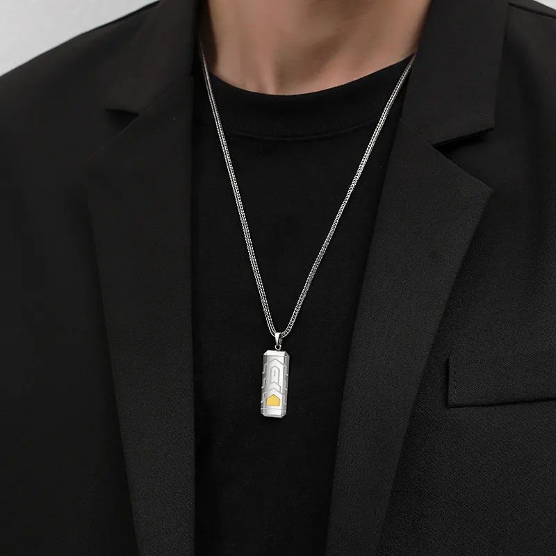 XIAOHANGJIA·TAIKONGZAOWU Titanium Steel Necklaces Unisex-1