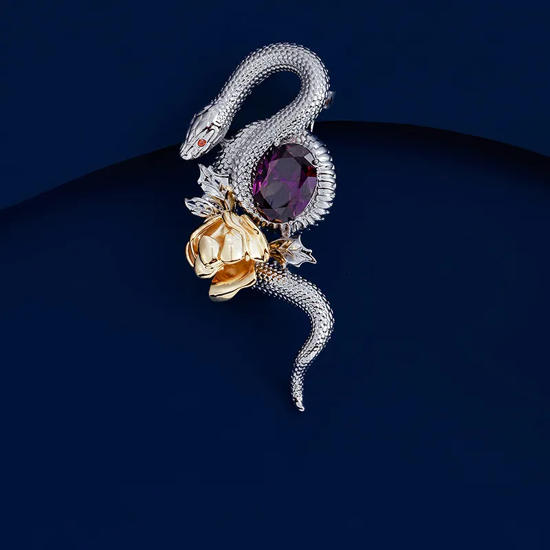 VIOLET Copper Alloy Brooches Unisex-3