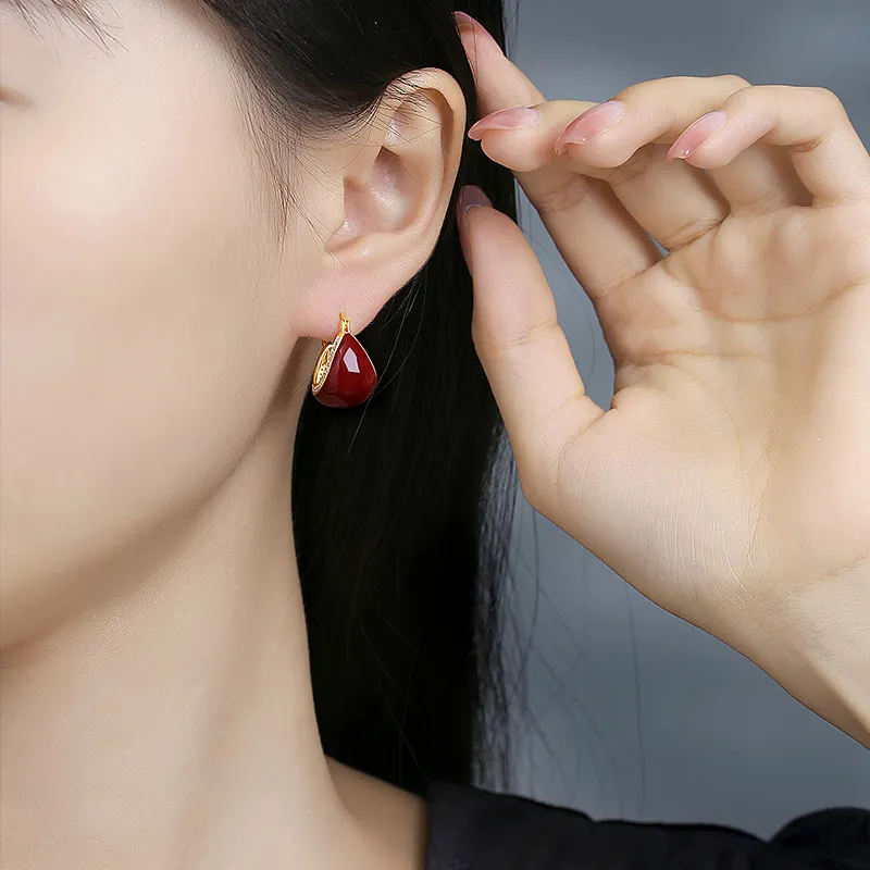 VIOLET Copper Alloy Earrings Women's-1