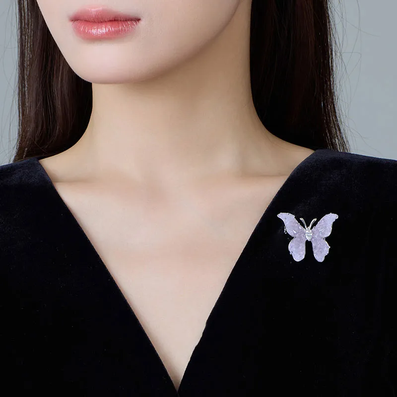 VIOLET Copper Alloy Brooches Women's-1