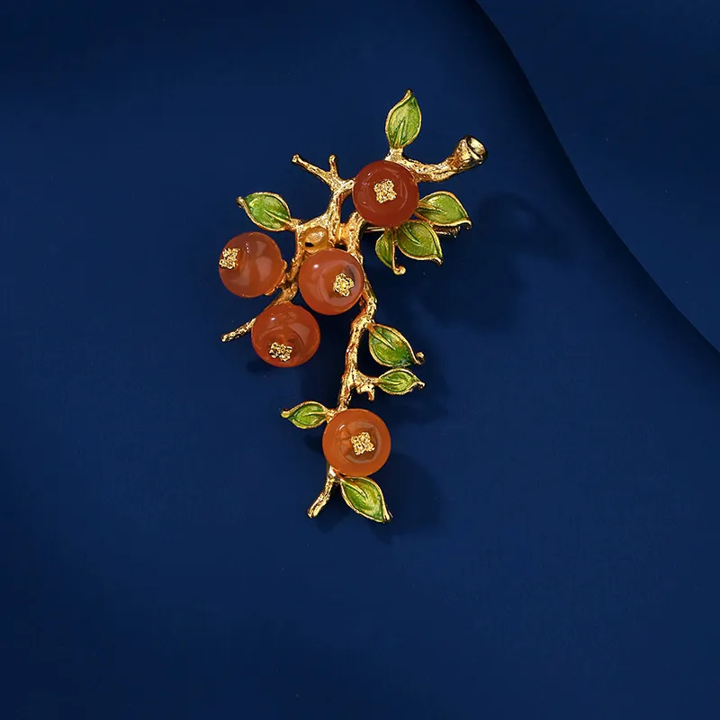 VIOLET S925 Silver Brooches Women's-3