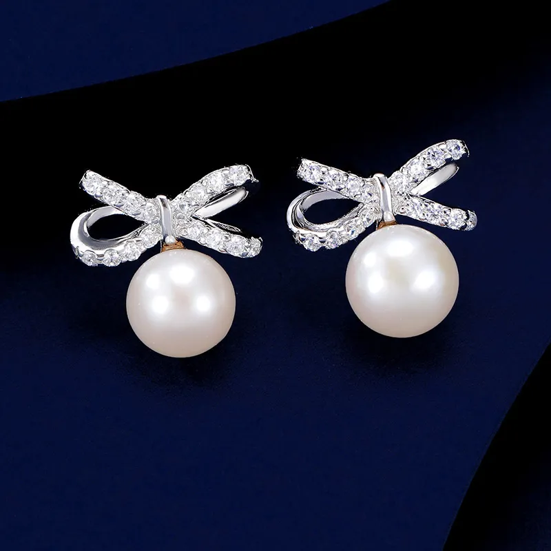 VIOLET S925 Silver Stud Earrings Women's-2