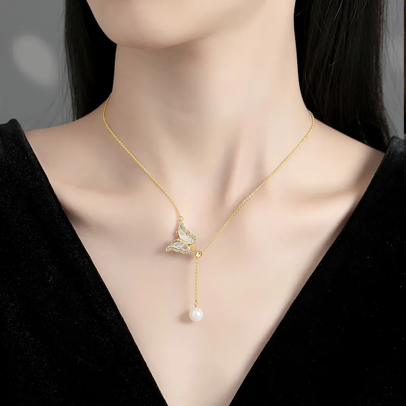 VIOLET Mother Of Pearl Necklaces Women's-1