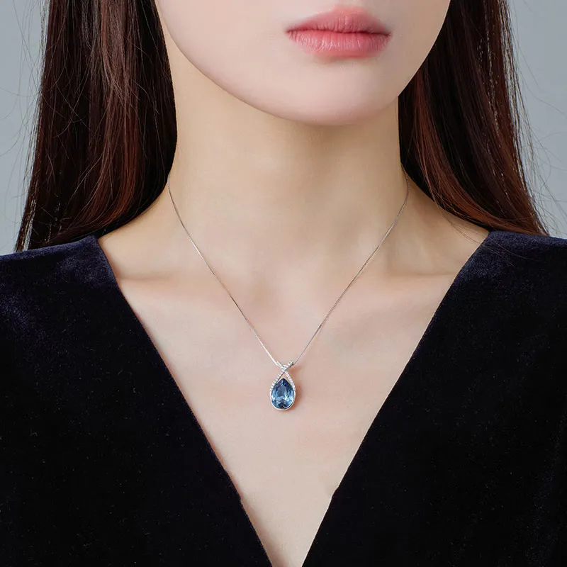 VIOLET S925 Silver Necklaces Women's-1