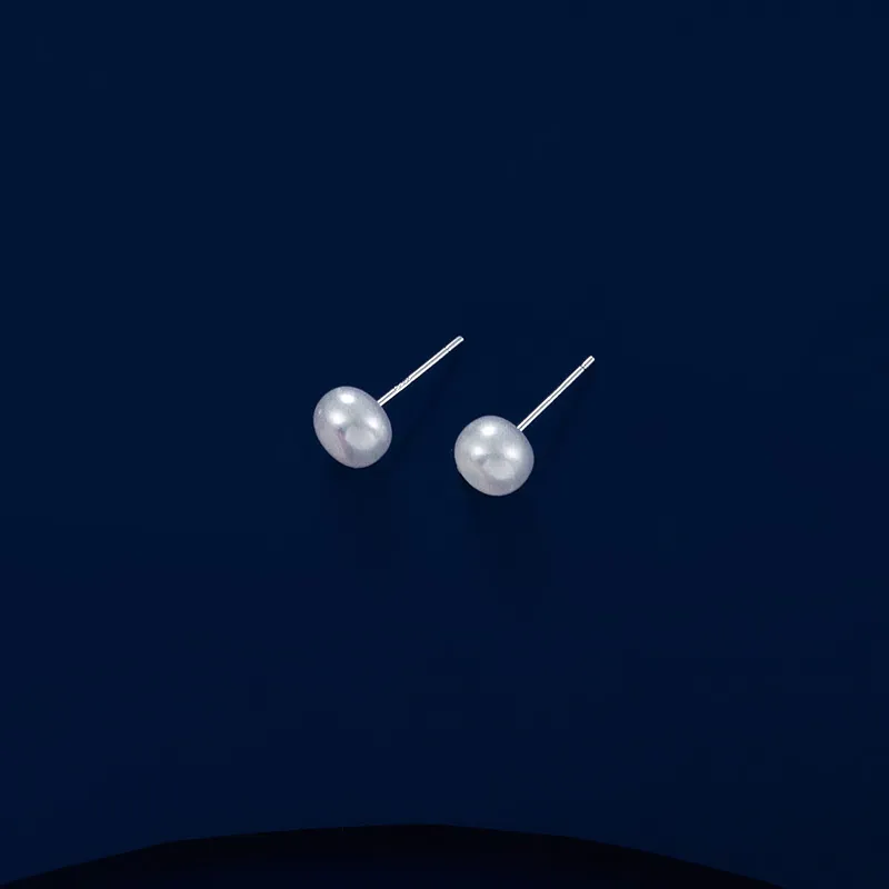 VIOLET S925 Silver Stud Earrings Women's-2