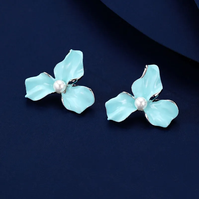 VIOLET S925 Silver Stud Earrings Women's-2