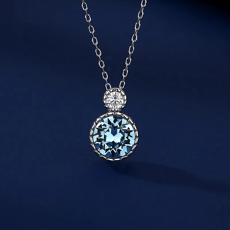 VIOLET S925 Silver Necklaces Women's-2