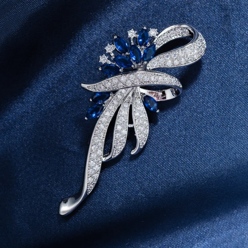 VIOLET Alloy Brooches Women's Silver-2
