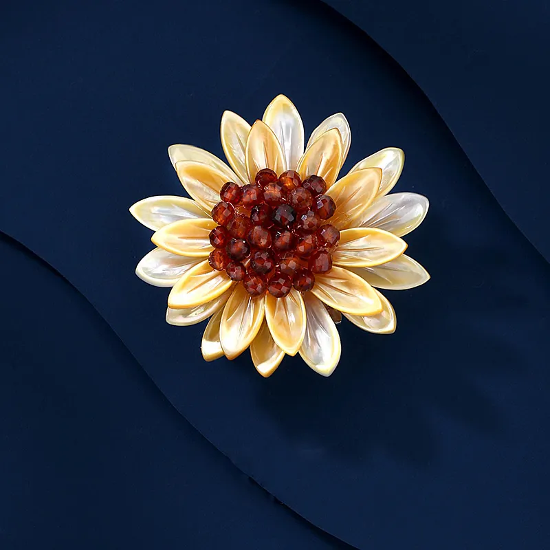 VIOLET Alloy Mother Of Pearl Brooches Women's-3