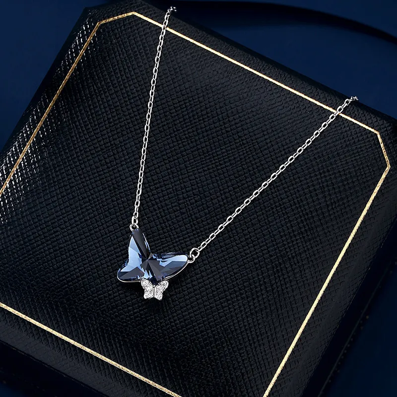VIOLET S925 Silver Necklaces Women's-4