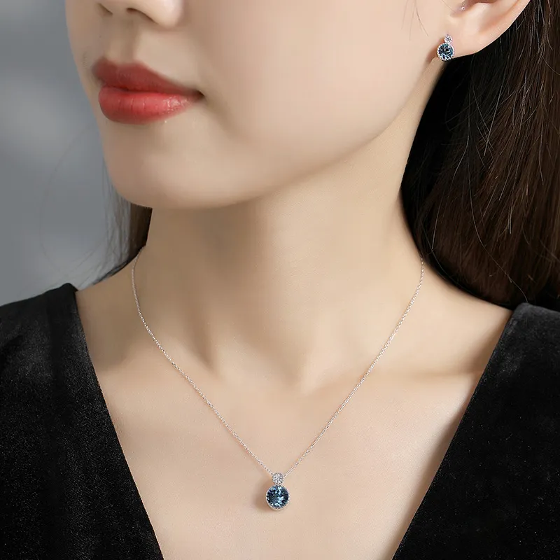 VIOLET S925 Silver Necklaces Women's-1