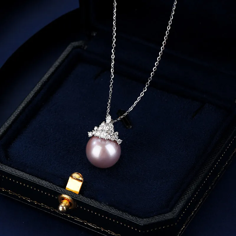 VIOLET S925 Silver Necklaces Women's-3