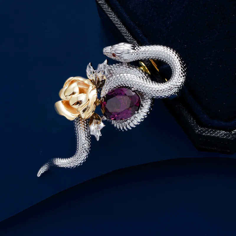 VIOLET Copper Alloy Brooches Unisex-4