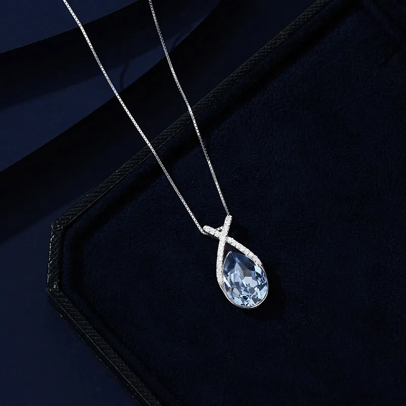 VIOLET S925 Silver Necklaces Women's-3