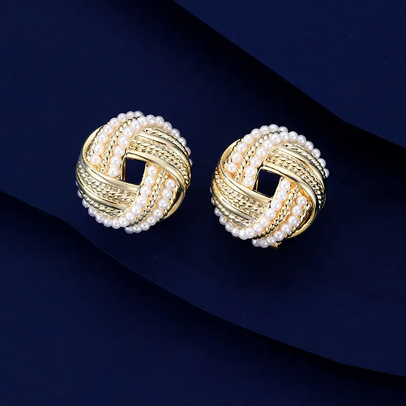 VIOLET Copper Alloy Stud Earrings Women's-2